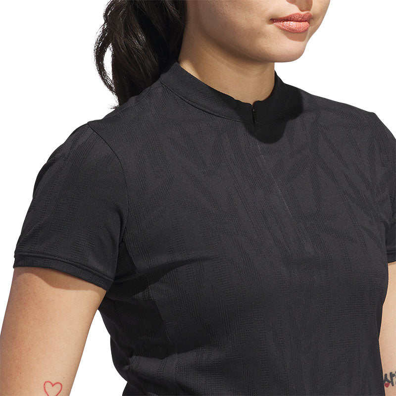 ADIDAS Go-To Women's Jacquard Polo (Black)
