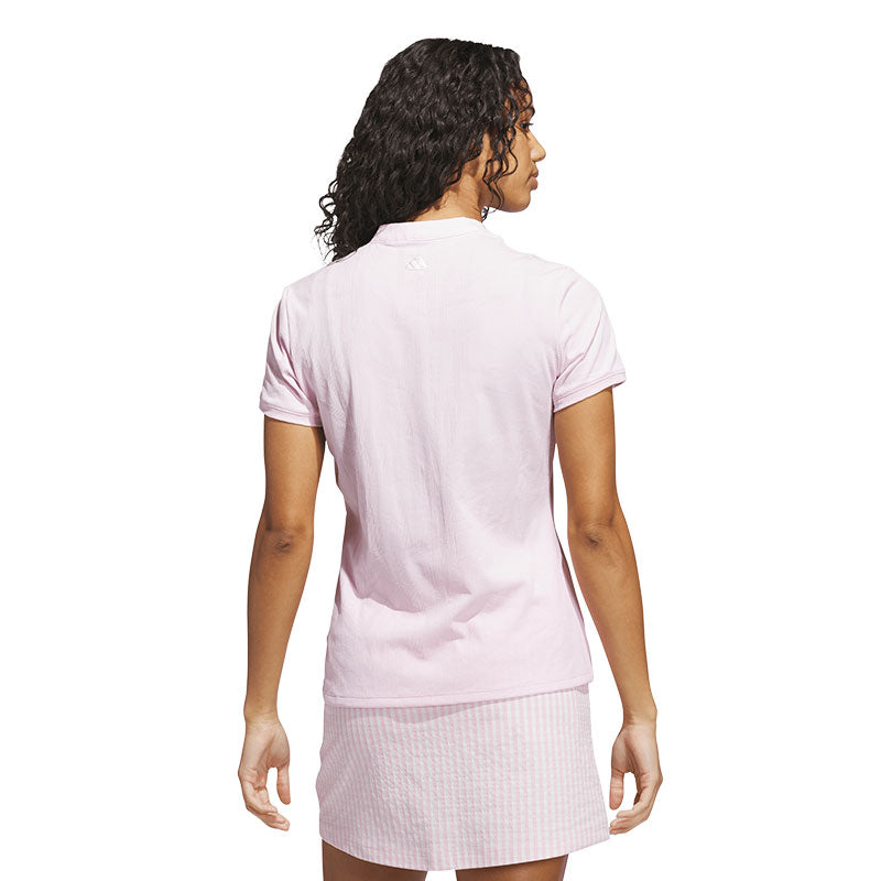 ADIDAS Go-To Jacquard Women's Polo (Pink)