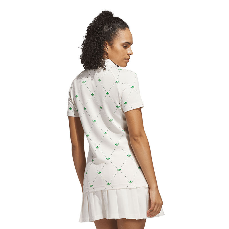 ADIDAS Originals Printed Trefoil Women's Polo (White)
