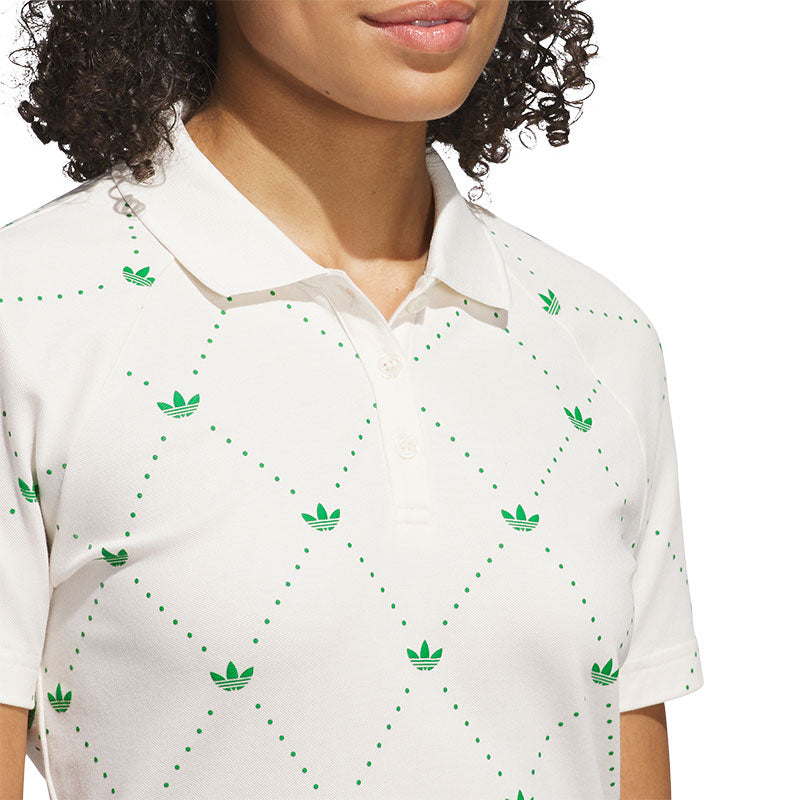 ADIDAS Originals Printed Trefoil Women's Polo (White)