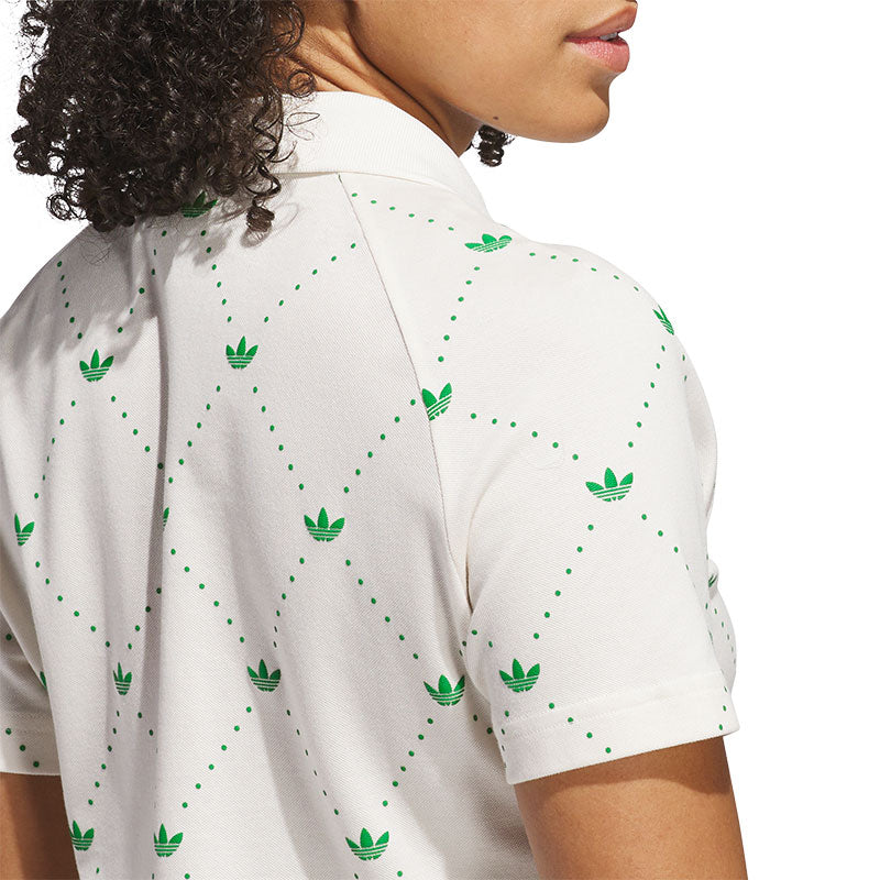 ADIDAS Originals Printed Trefoil Women's Polo (White)