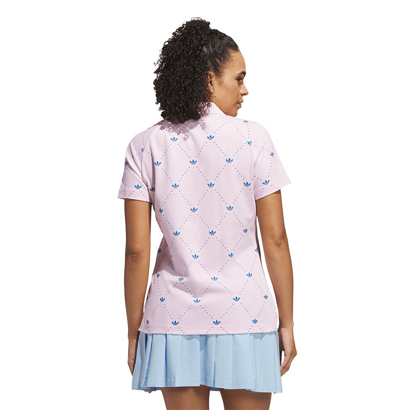 ADIDAS Originals Printed Trefoil Women's Polo (Pink)