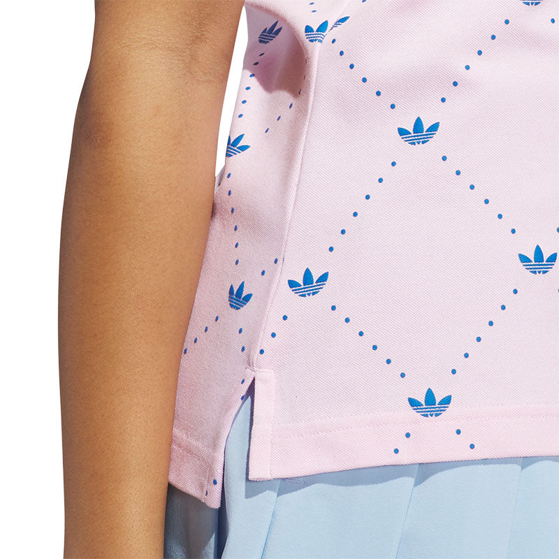 ADIDAS Originals Printed Trefoil Women's Polo (Pink)