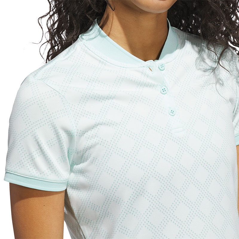 ADIDAS Ultimate365 Jacquard Women's Polo (Aqua)