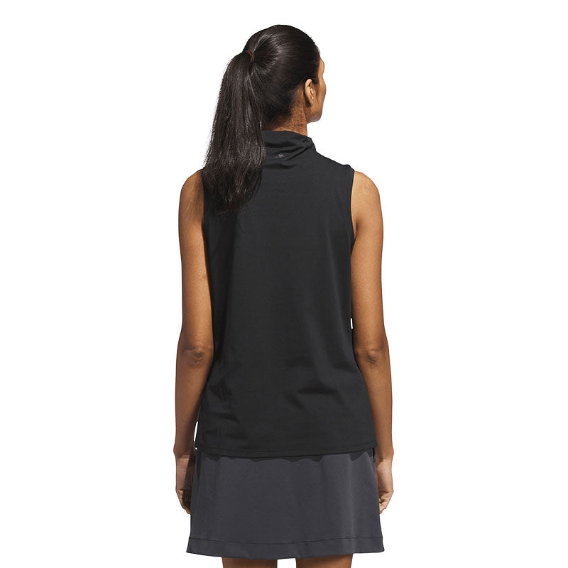ADIDAS Ultimate365 Women's Sleeveless Mock Neck Top (Black)