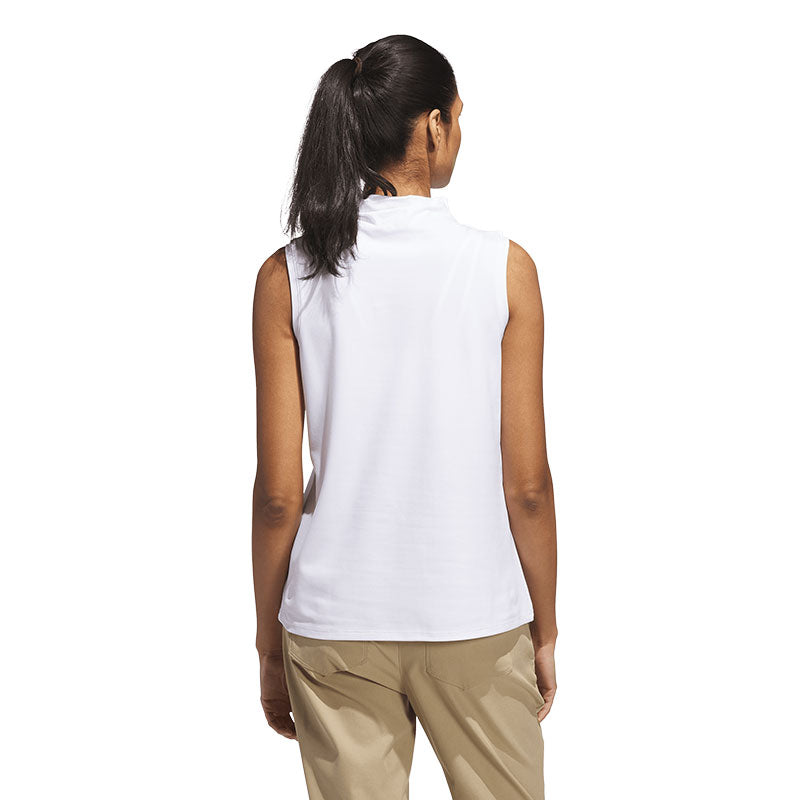 ADIDAS Ultimate365 Women's Sleeveless Mock Neck Top (White)