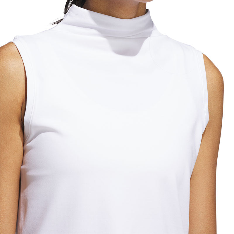 ADIDAS Ultimate365 Women's Sleeveless Mock Neck Top (White)