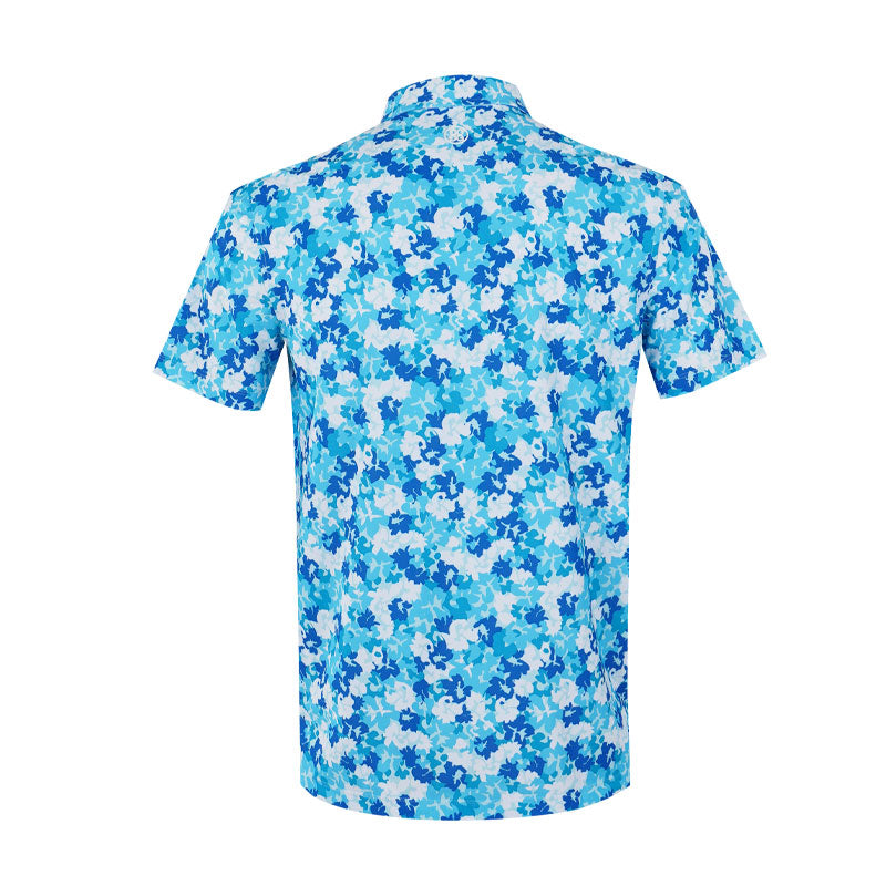 GFORE Camo Floral Tech Pique Men's Polo (Lisbon)