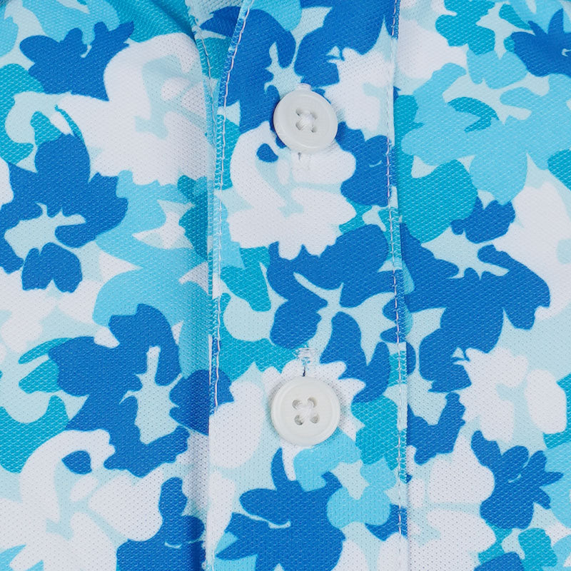 GFORE Camo Floral Tech Pique Men's Polo (Lisbon)