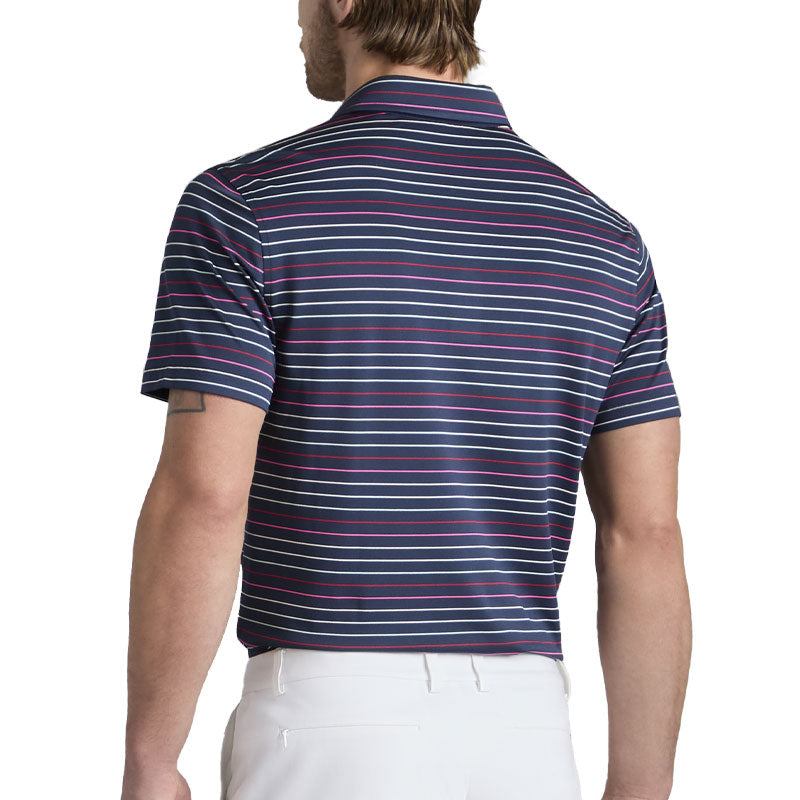 GFORE Multi Stripe Tech Pique Performance Men's Polo (Twilight)