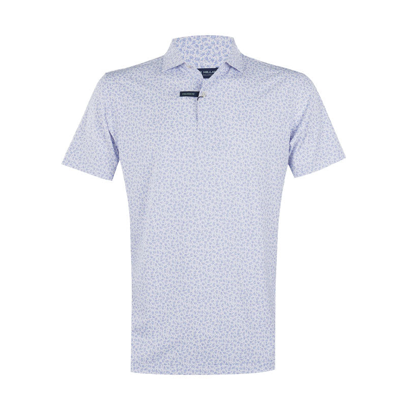 PETER MILLAR Olive Grove Men's Performance Jersey Polo (White)
