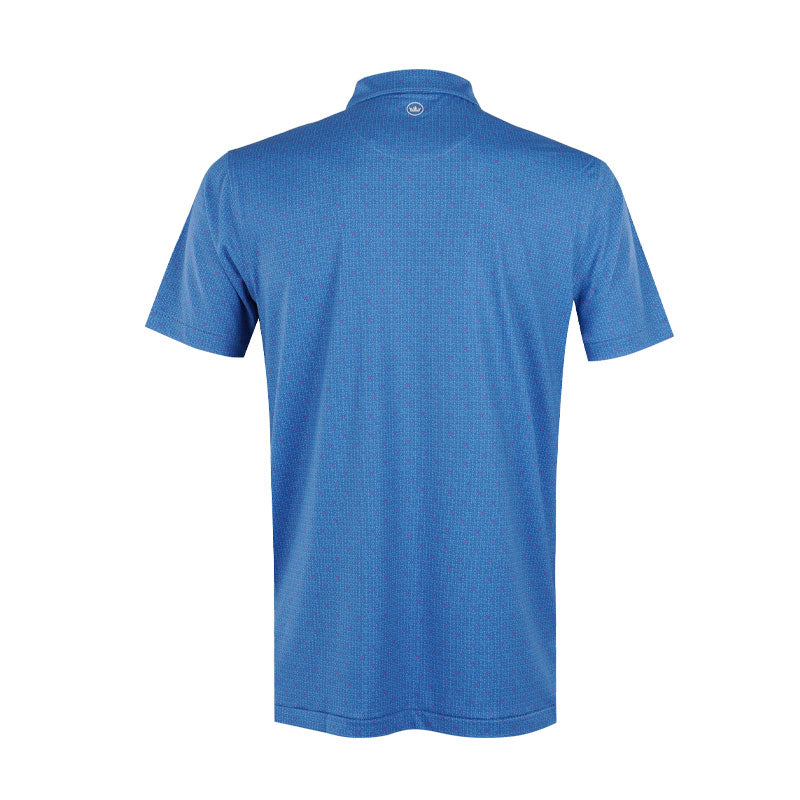 PETER MILLAR Due North Men's Performance Jersey Polo (Lunar Blue)