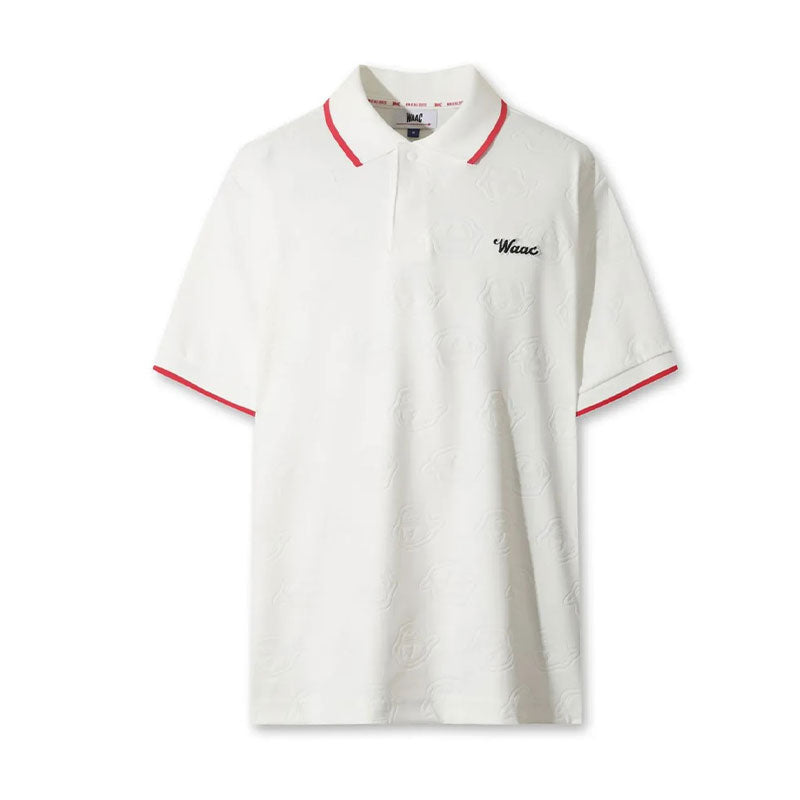 WAAC Men's Jacquard Polo (White)
