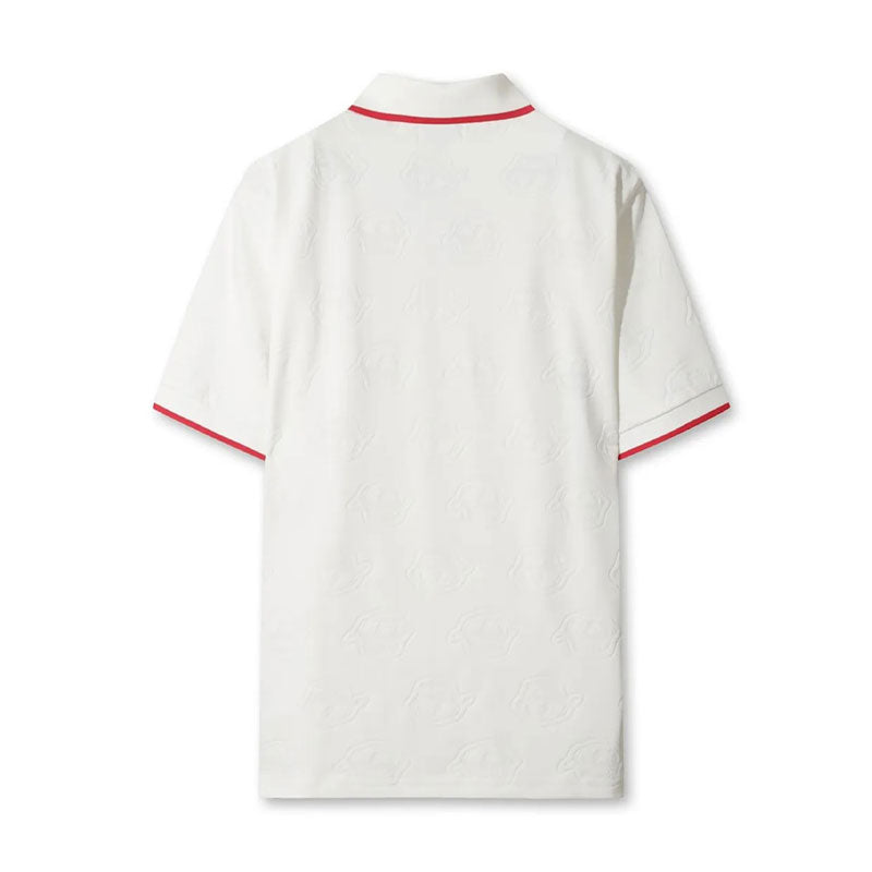 WAAC Men's Jacquard Polo (White)