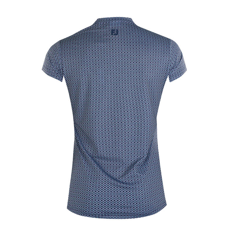FOOTJOY Zip Printed Women's Polo (Navy)