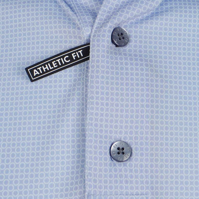 FOOTJOY Circle Foulard Lisle Men's Polo (Periwinkle)