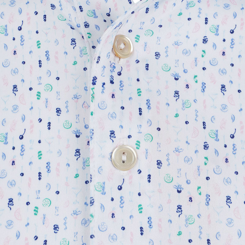 PETER MILLAR Cocktail Garnish Men's Performance Polo (White)