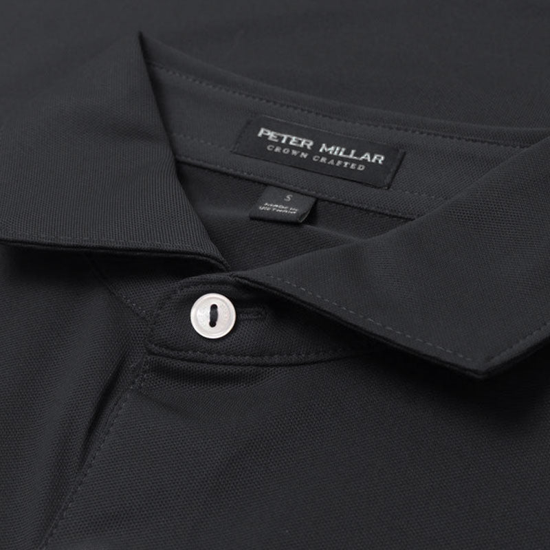 PETER MILLAR Soul Performance Mesh Men's Polo (Black)
