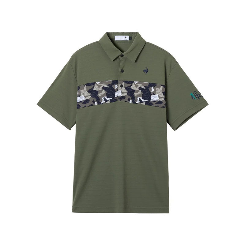 LE COQ SPORTIF GOLF Switch Print Men's Polo (Khaki)
