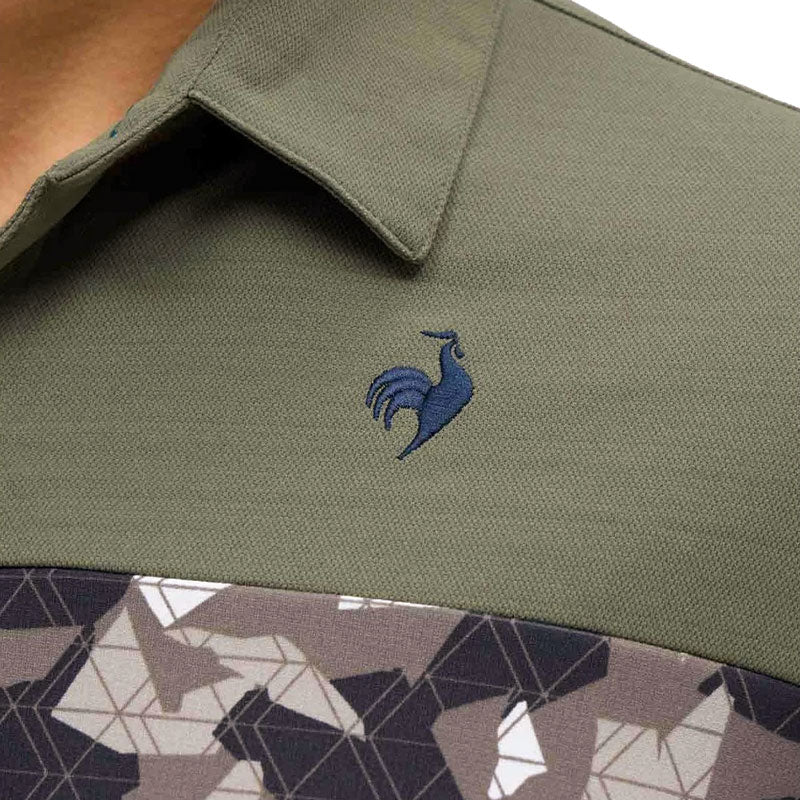 LE COQ SPORTIF GOLF Switch Print Men's Polo (Khaki)