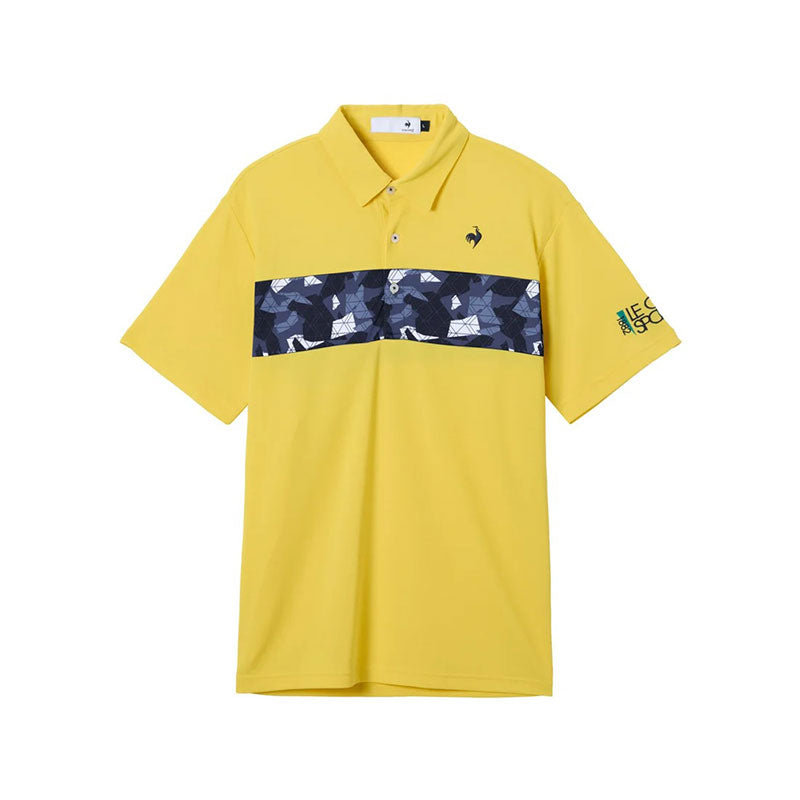 LE COQ SPORTIF GOLF Switch Print Men's Polo (Yellow)