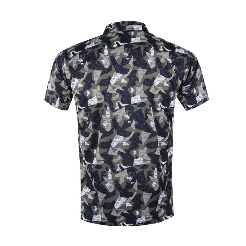 LE COQ SPORTIF GOLF Small Print Men's Polo (Khaki)