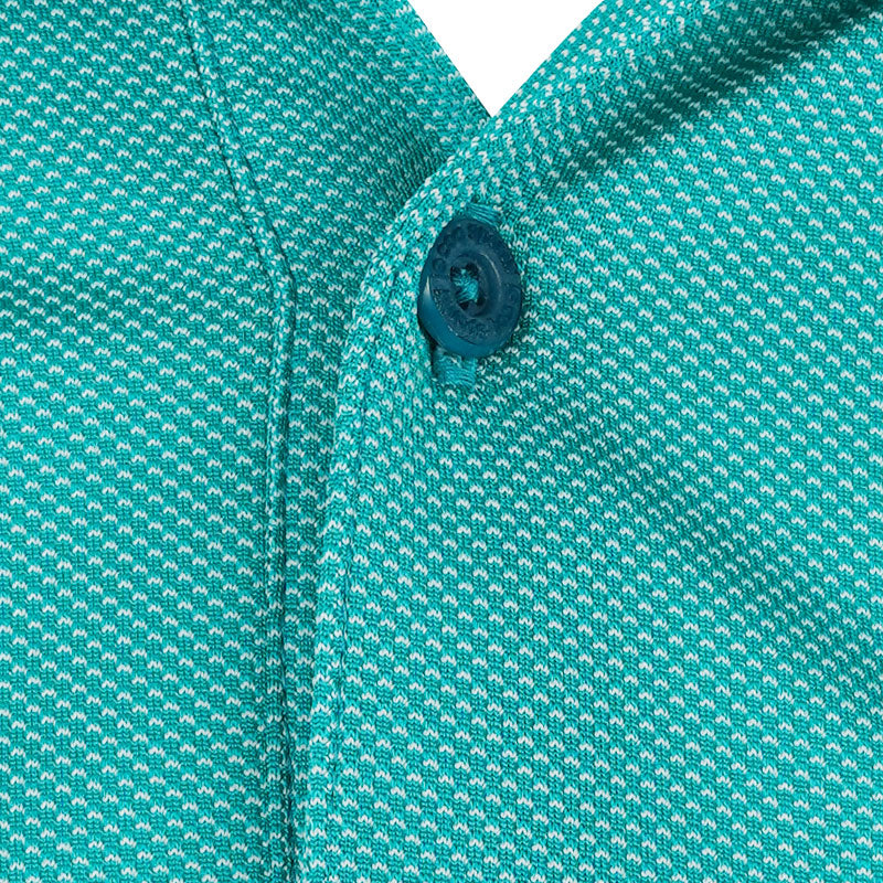 LE COQ SPORTIF GOLF Golf Patterned Men's Polo (Green)