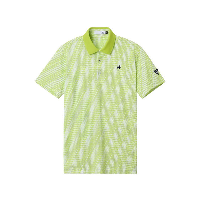 LE COQ SPORTIF GOLF Logo Print Men's Polo (Lime)