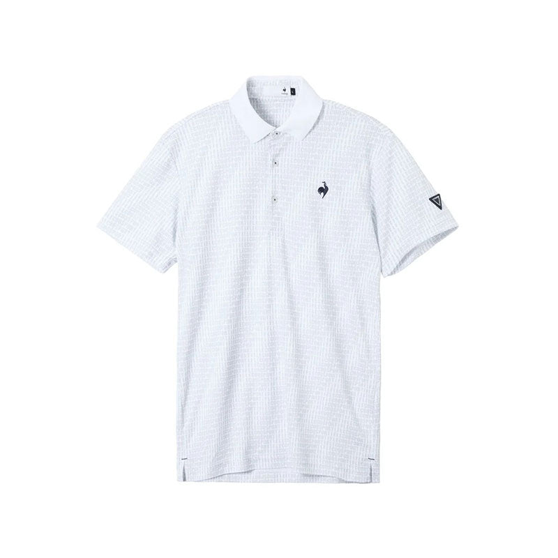 LE COQ SPORTIF GOLF Logo Print Men's Polo (White)