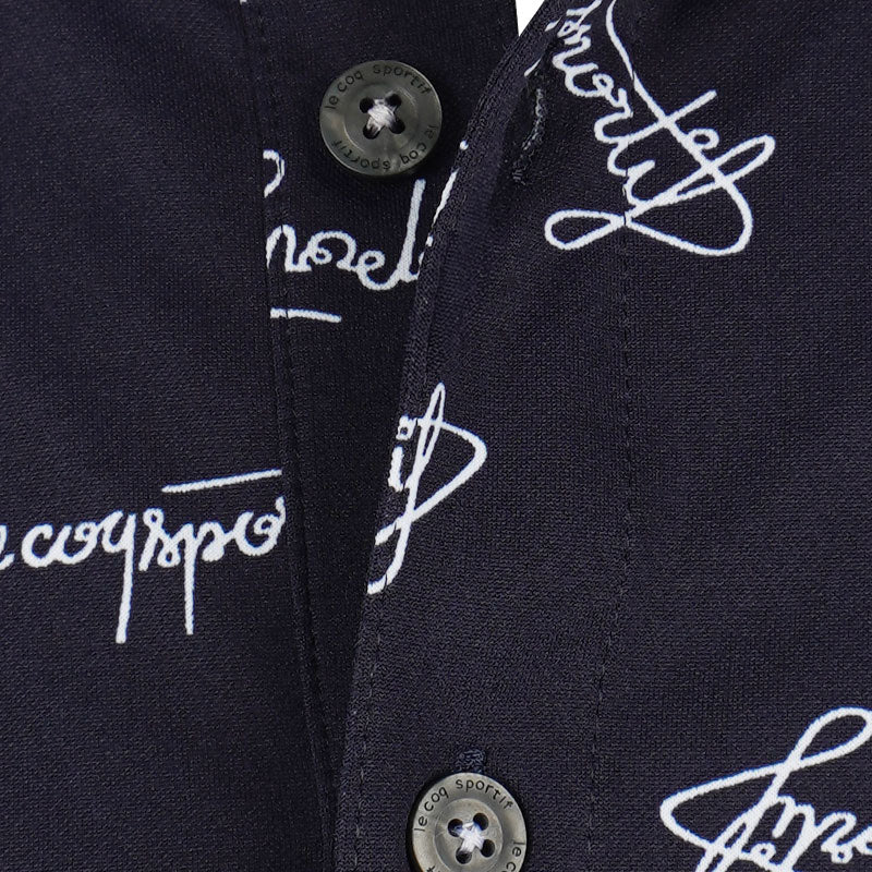 LE COQ SPORTIF GOLF Seasonal Print Men's Polo (Navy)