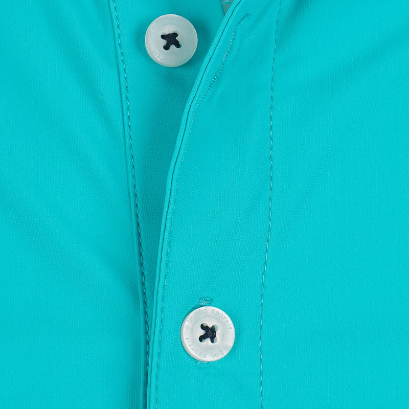 LE COQ SPORTIF GOLF Nylon Stretch Men's Polo (Green)