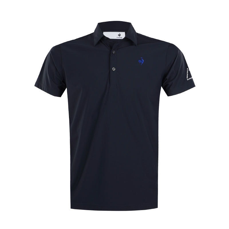 LE COQ SPORTIF GOLF Nylon Stretch Men's Polo (Navy)
