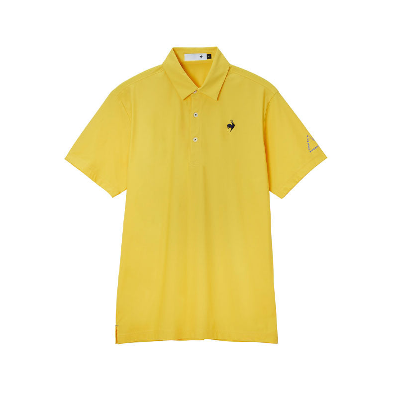 LE COQ SPORTIF GOLF Nylon Stretch Men's Polo (Yellow)