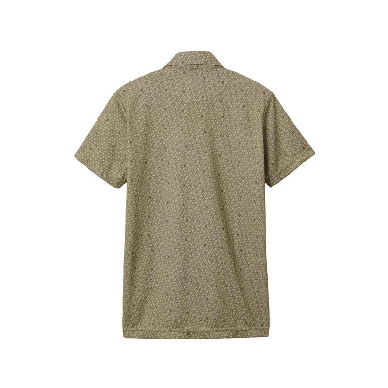 LE COQ SPORTIF GOLF Triangle Print Men's Polo (Beige)