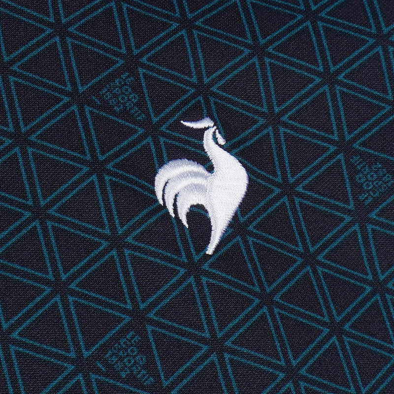 LE COQ SPORTIF GOLF Triangle Print Men's Polo (Navy)