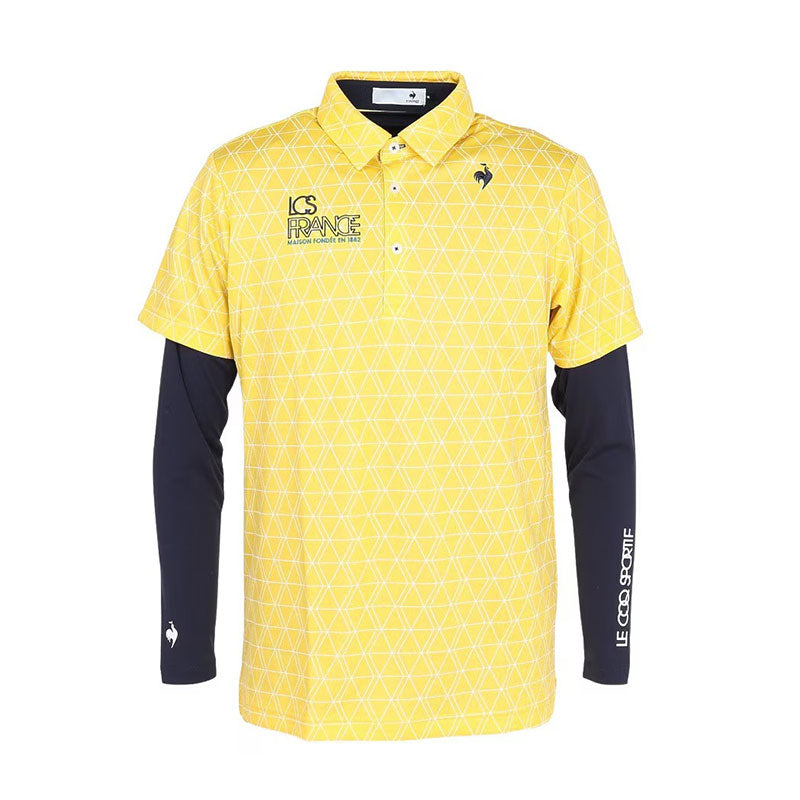 LE COQ SPORTIF GOLF Men's Shirt With Innerwear (Yellow)