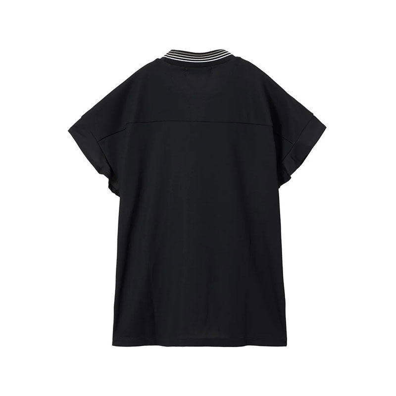 LE COQ SPORTIF GOLF Flared Sleeve Women's Mock Shirt (Black)