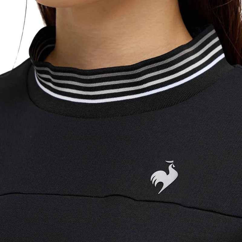 LE COQ SPORTIF GOLF Flared Sleeve Women's Mock Shirt (Black)