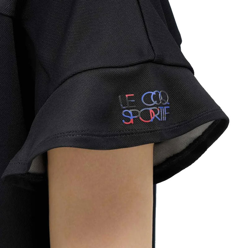 LE COQ SPORTIF GOLF Flared Sleeve Women's Mock Shirt (Black)