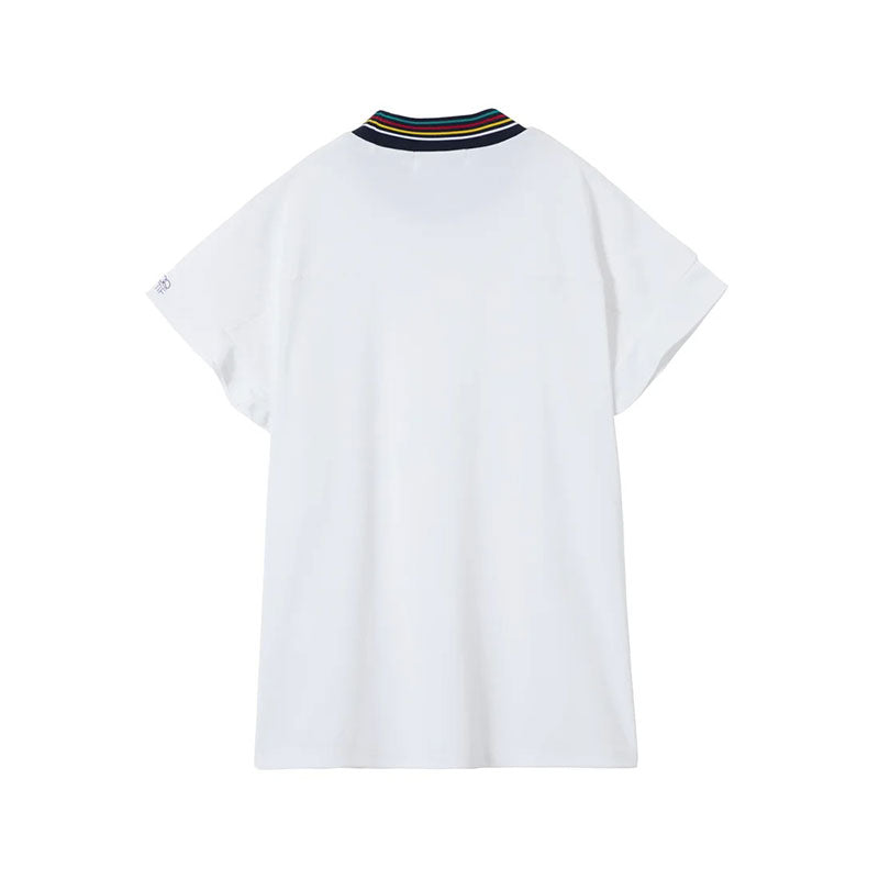 LE COQ SPORTIF GOLF Flared Sleeve Women's Mock Shirt (White)