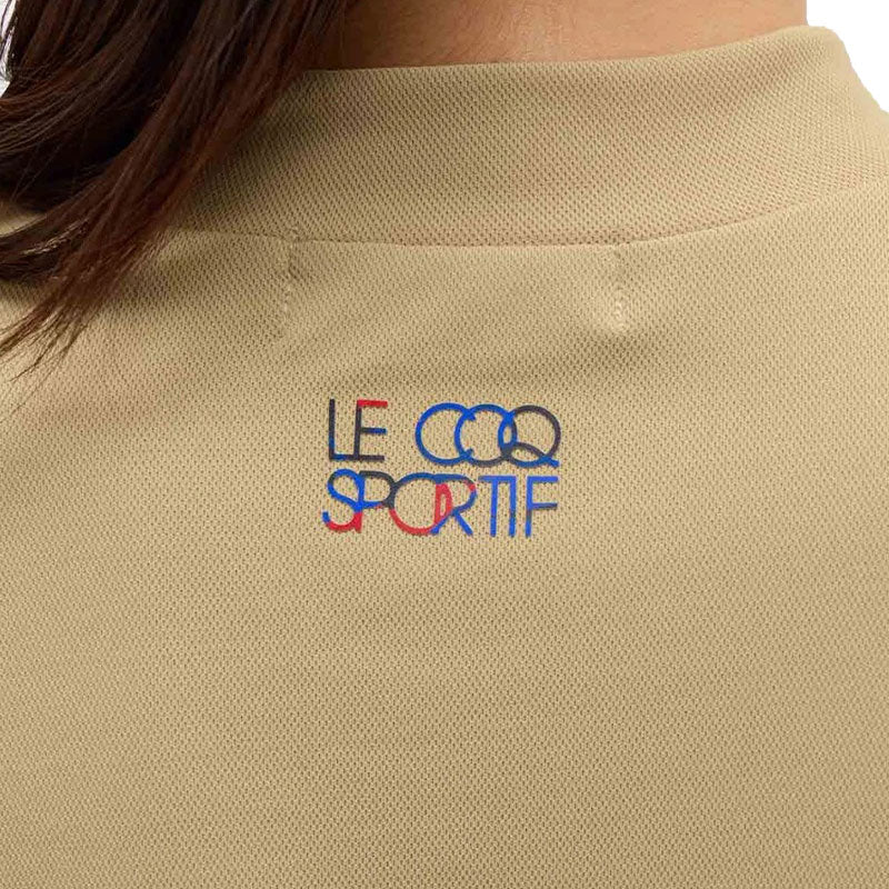 LE COQ SPORTIF GOLF Women's Mock Shirt (Beige)