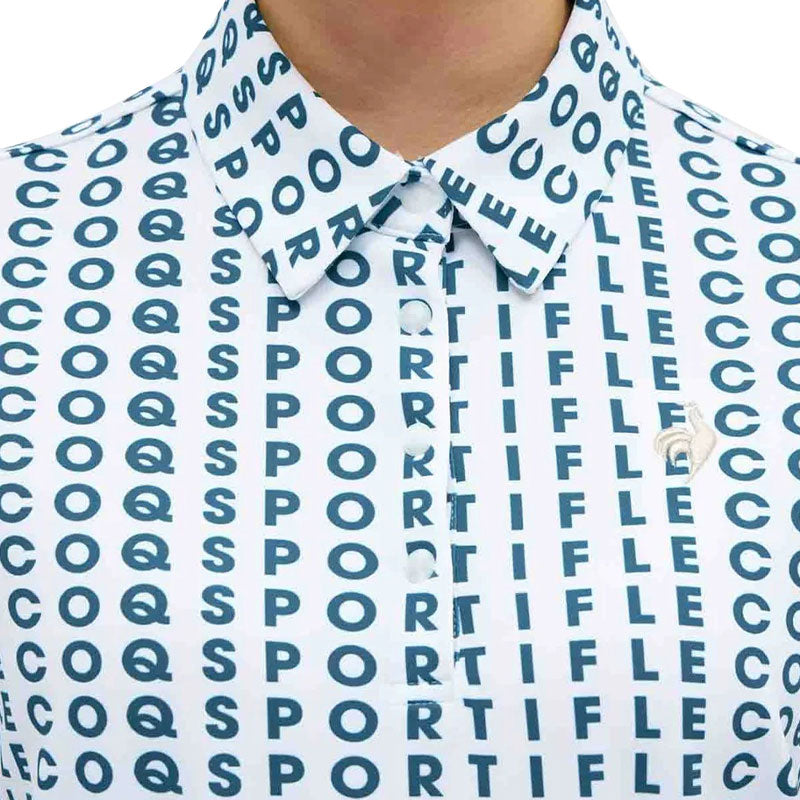 LE COQ SPORTIF GOLF Stretch All-Over Print Women's Polo