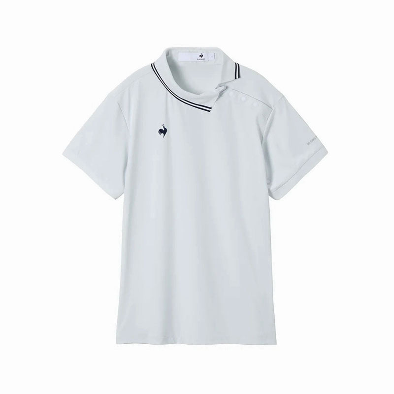 LE COQ SPORTIF GOLF Stretch Asymmetrical Women's Polo (Grey)