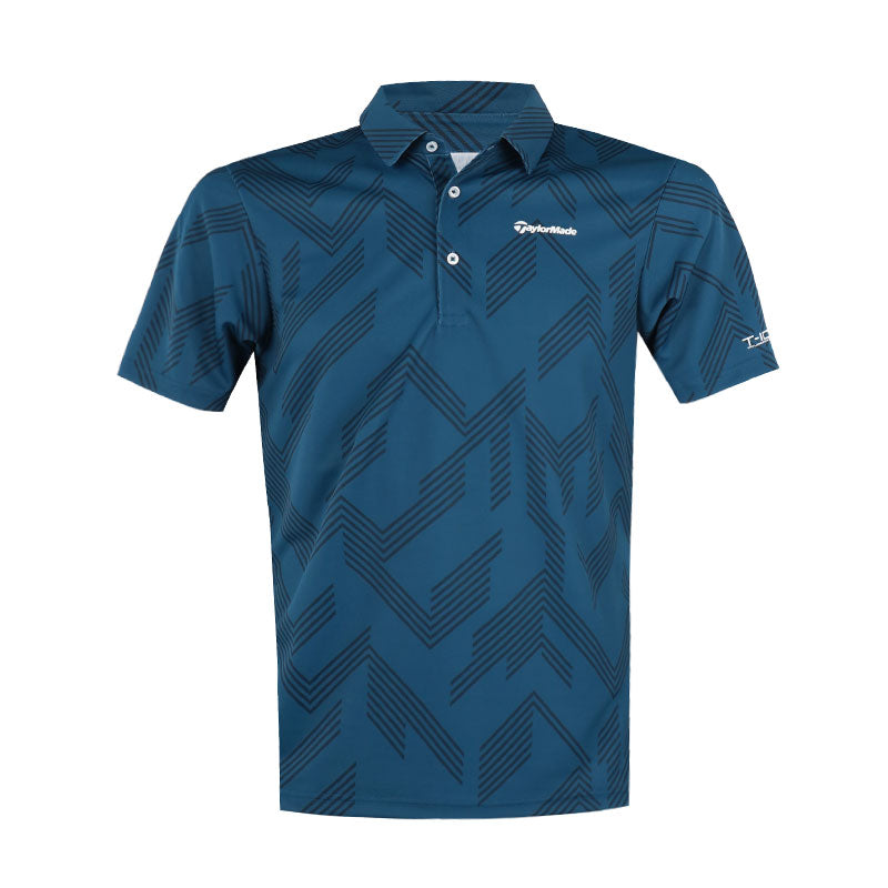 TAYLORMADE T-ICE Graphic Men's Polo (Blue)