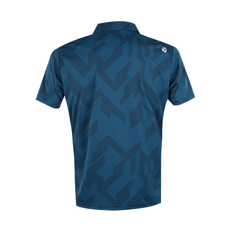 TAYLORMADE T-ICE Graphic Men's Polo (Blue)