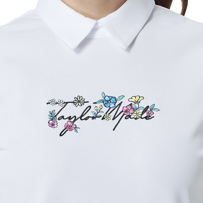 TAYLORMADE Flower Logo Women's Polo (White)