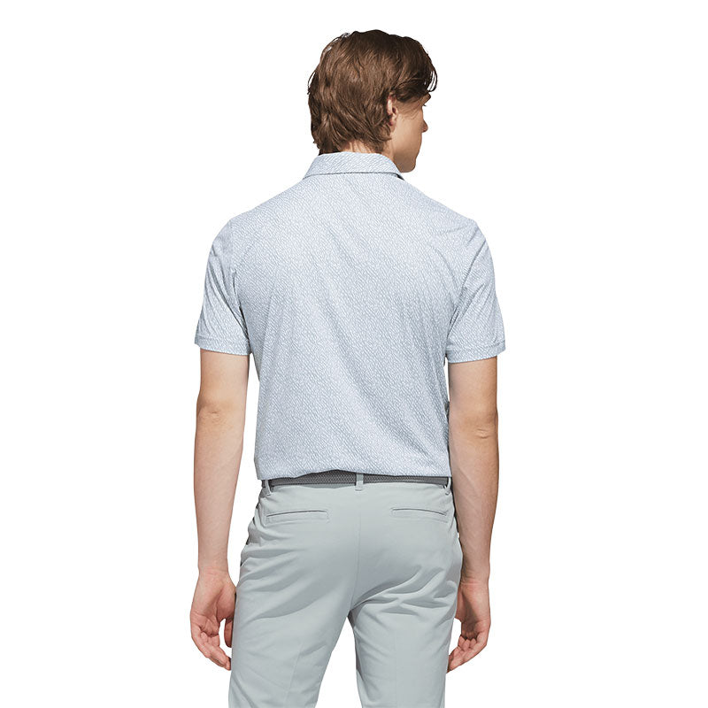 ADIDAS Ultimate365 Feather Print Men's Polo (White)