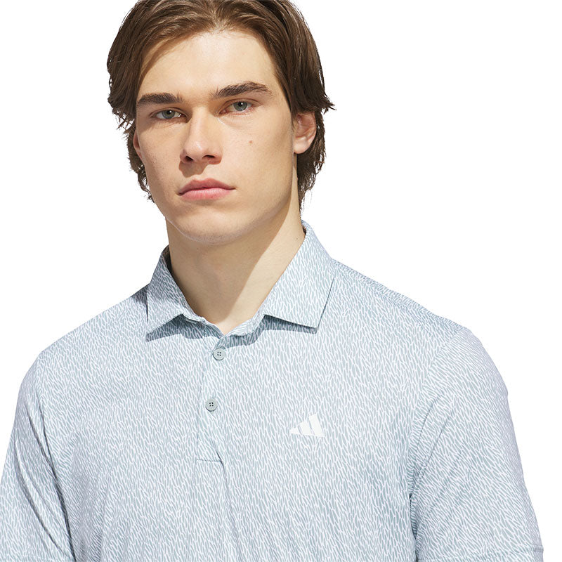 ADIDAS Ultimate365 Feather Print Men's Polo (White)