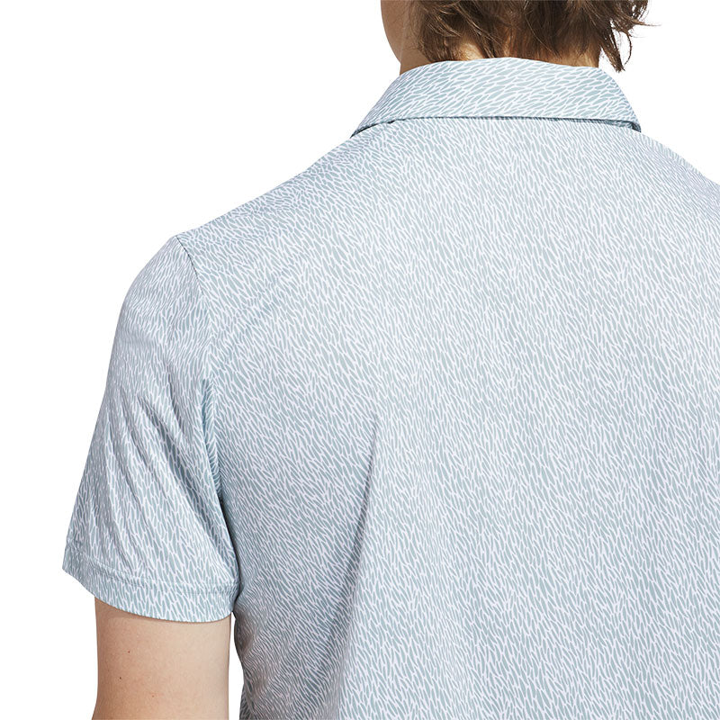ADIDAS Ultimate365 Feather Print Men's Polo (White)