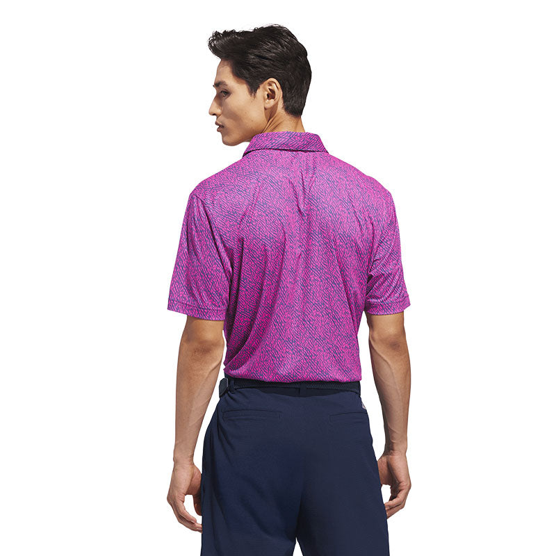 ADIDAS Ultimate365 Feather Print Men's Polo (Pink)